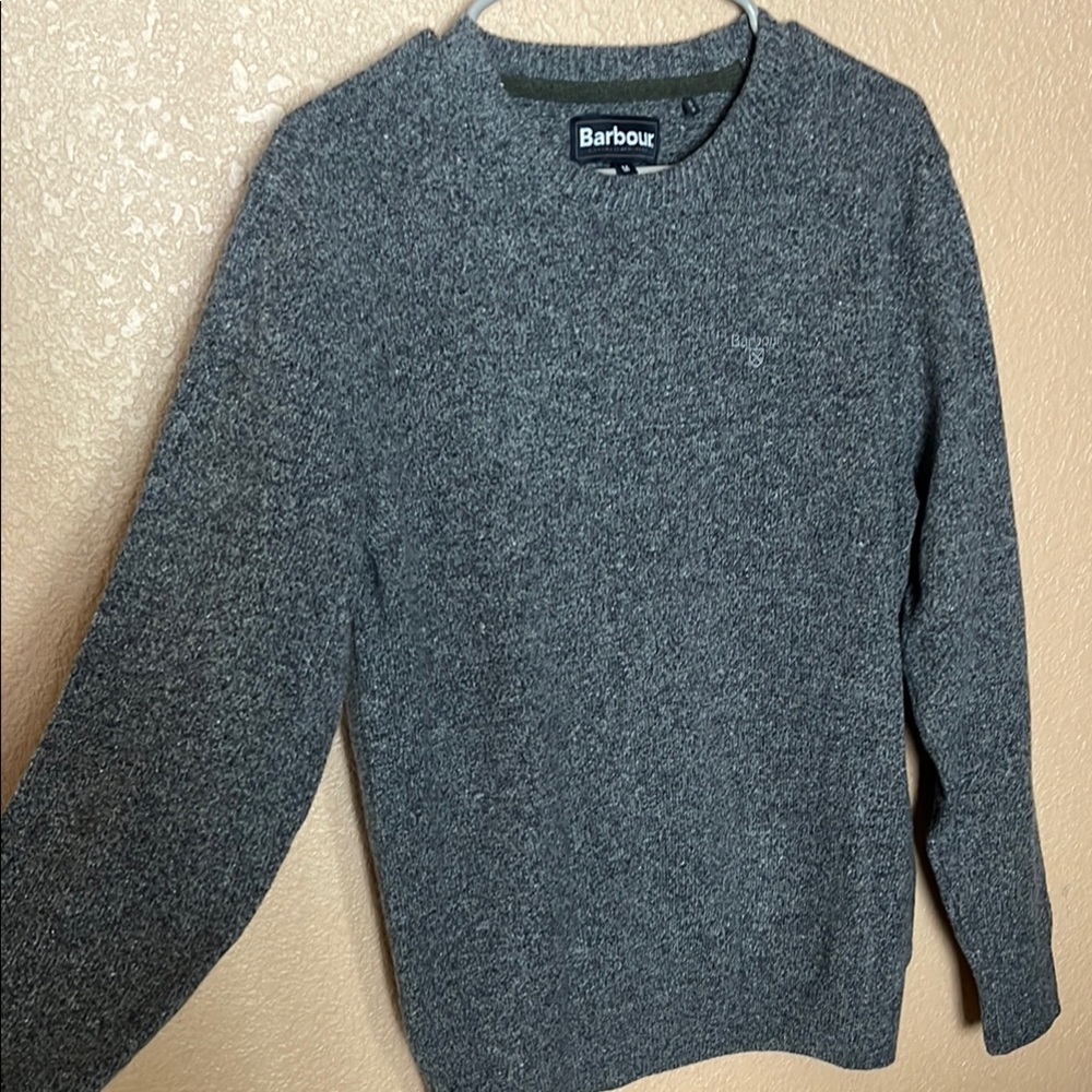 Barbour Gray Tisbury Men's Crew Neck Sweater